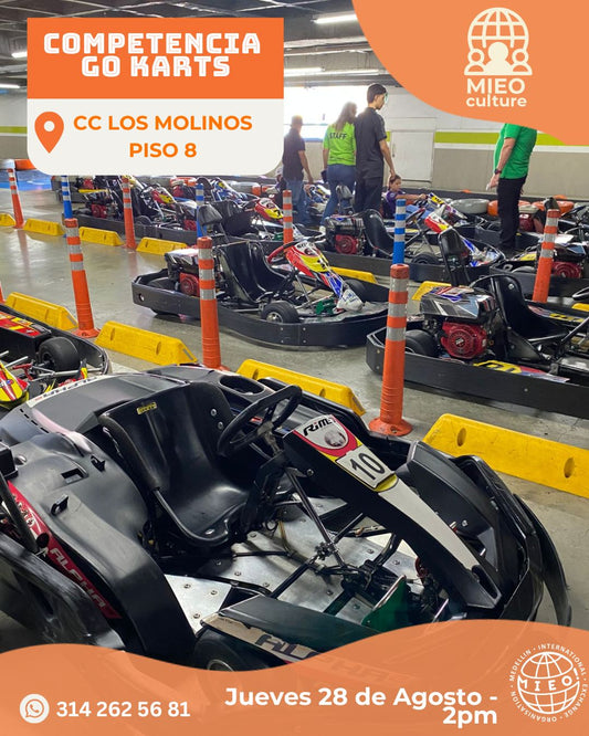 ￼ COMPETENCIA DE GOKARTS 🏁🔥
