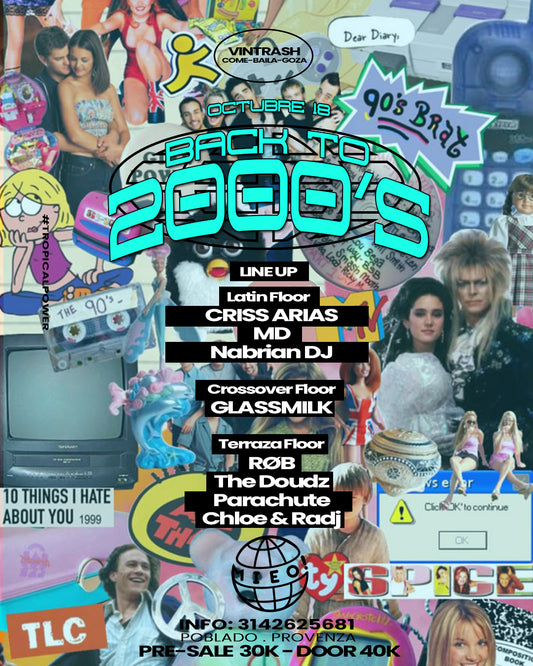 🪩BACK TO 2000s - Sábado 18 de Octubre 📀