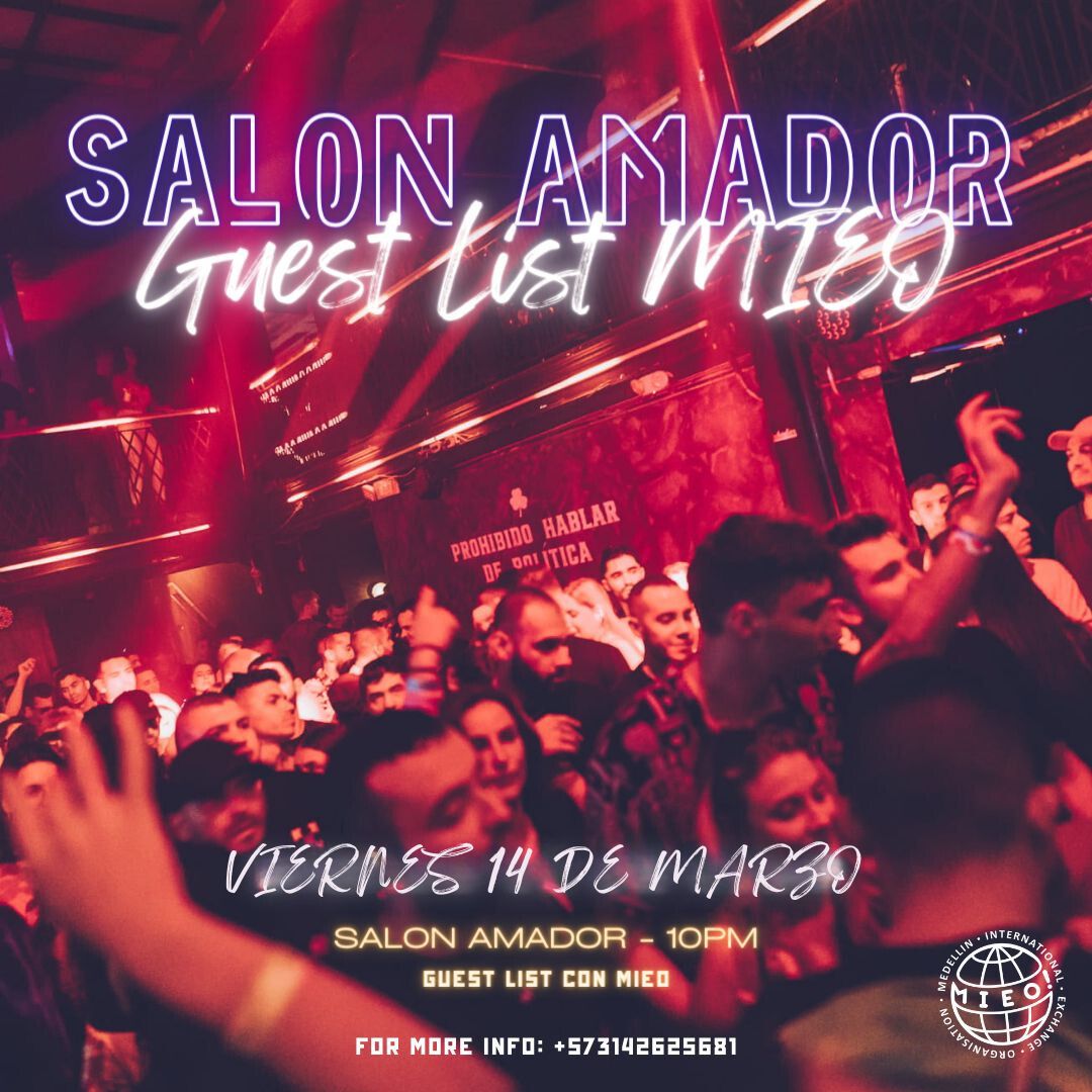 🎶Club Tecno en Salon Amador - Viernes 14 de Marzo.🥳