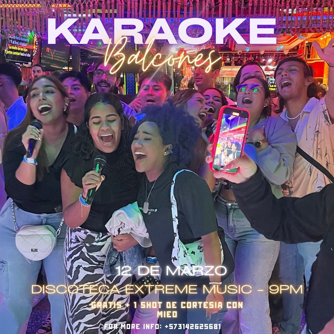 🎤✨Karaoke Miércoles 12 de Marzo✨🎤