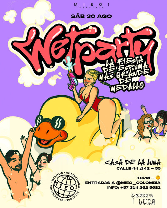 🫧Wet Party - Fiesta de Espuma by MIEO Colombia X Casa de La Luna🐳